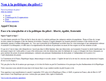 Tablet Screenshot of nonalapolitiquedupilori.ldh-france.org
